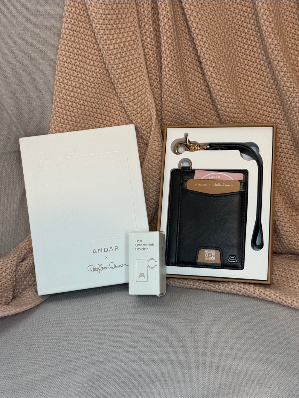 Andar Denner Wallet in Jet Black NEW